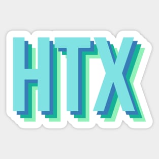 HTX in blue Sticker